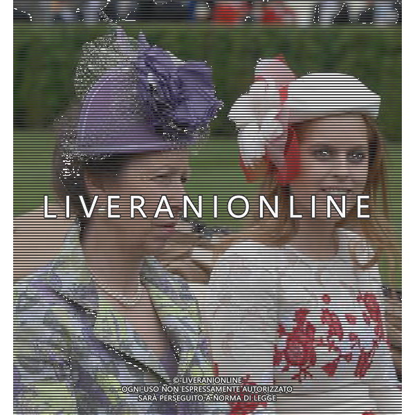 Ladies Day at Royal Ascot is traditionally seen as the height of English fashion, and even this yearÍs wet weather has not dampened the event. Ascot, Berkshire. England. The Princess Royal with Princess Eugenie. 21-6-12 /PHOTOSHOT/ALDO LIVERANI SAS - ITALY ONLY