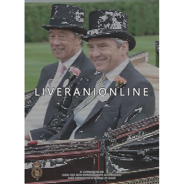 Ladies Day at Royal Ascot is traditionally seen as the height of English fashion, and even this yearÍs wet weather has not dampened the event. Ascot, Berkshire. England. Michael Middleton arrives on Ladies Day. 21-6-12 /PHOTOSHOT/ALDO LIVERANI SAS - ITALY ONLY