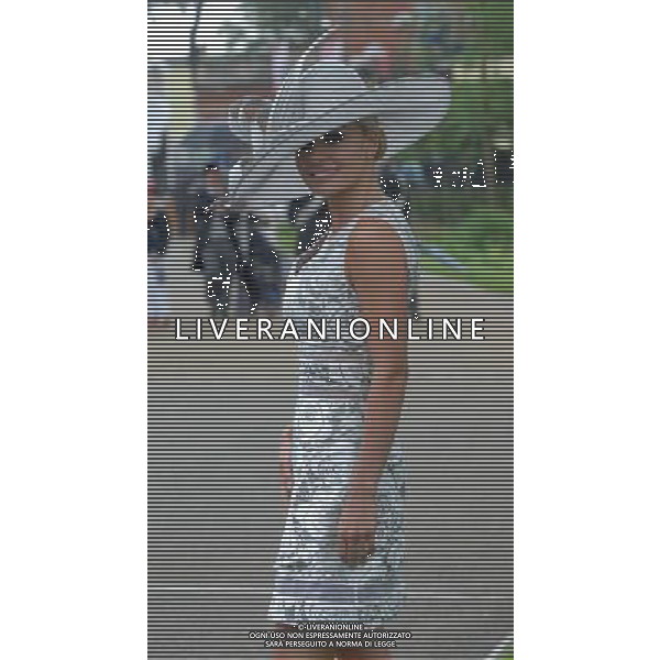 Ladies Day at Royal Ascot is traditionally seen as the height of English fashion, and even this yearÍs wet weather has not dampened the event. Ascot, Berkshire. England. Katherine Jenkins. 21-6-12 /PHOTOSHOT/ALDO LIVERANI SAS - ITALY ONLY