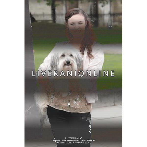 Britains Got Talent winners Ashleigh and Pudsey unveil new PETA ad called Stick Up For Lions, Tigers And Other Wild Animals Who Are Forced To Perform And Made To Suffer, Westminster, London. 21st June 2012 /PHOTOSHOT/ALDO LIVERANI SAS - ITALY ONLY