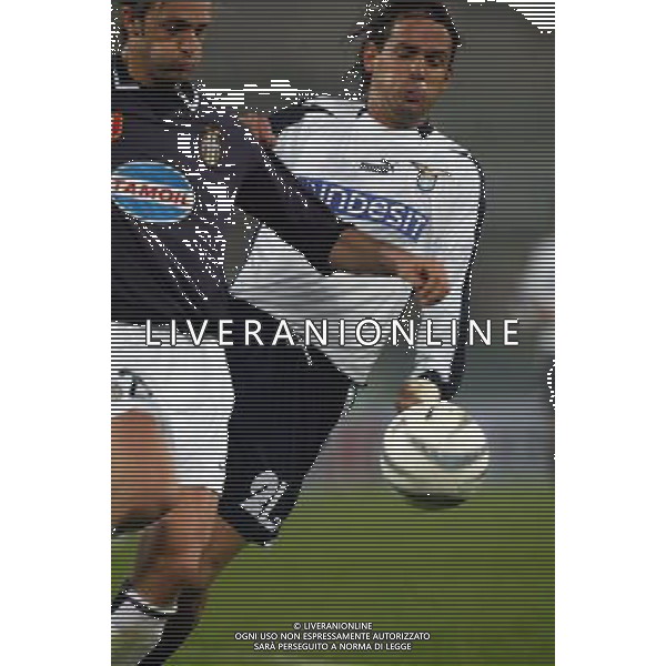 Lazio-Juventus coppa italia finale andata Tim Cup 17/03/2004 nella foto simone inzaghi e nicola legrottaglie foto terruso/agenzia aldo liverani