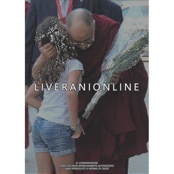 MILANO 26/6/2012 ARRIVO DEL DALAI LAMA A PALAZZO MARINO FOTO ROMANO/AG ALDO LIVERANI