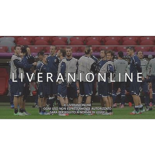 Campionati Europei UEFA 2012 Polonia/Ucraina Semifinale Varsavia (Polonia) - 27.06.2012 Allenamento Italia Nella Foto:gruppo relax /Ph.Vitez-Ag. Aldo Liverani