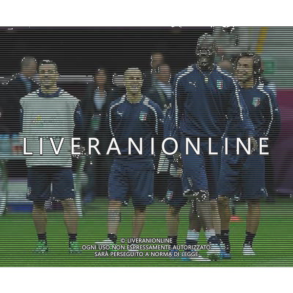 Campionati Europei UEFA 2012 Polonia/Ucraina Semifinale Varsavia (Polonia) - 27.06.2012 Allenamento Italia Nella Foto:balotelli /Ph.Vitez-Ag. Aldo Liverani