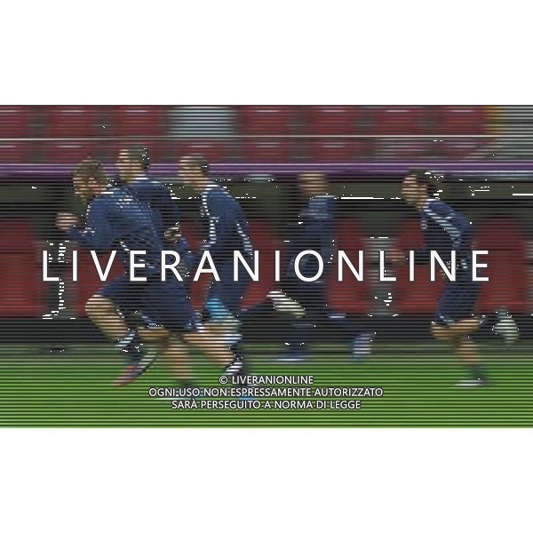 Campionati Europei UEFA 2012 Polonia/Ucraina Semifinale Varsavia (Polonia) - 27.06.2012 Allenamento Italia Nella Foto:de rossi bonucci chiellini pirlo /Ph.Vitez-Ag. Aldo Liverani