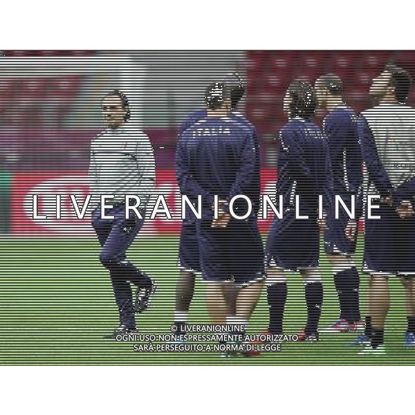 WARSZAWA STADION NARODOWY 27.06.2012 EURO 2012 PILKA NOZNA TRENING WLOCHY NZ TRENING WLOCHY CESARE PRANDELLI FOT MICHAL NOWAK / NEWSPIX.PL WARSAW NATIONAL STADIUM 27.06.2012 EURO 2012 TRAINING SESSION ITALY ITALIA TRENING WLOCHY CESARE PRANDELLI MICHAL NOWAK / NEWSPIX.PL --- Newspix.pl /Agenzia Aldo Liverani Sas - ITALY ONLY - Allenamento Italia Campionati Europei UEFA 2012 Polonia/Ucraina Semifinale Varsavia (Polonia) - 27.06.2012 *** Local Caption *** www.newspix.pl mail us: info@newspix.pl call us: 0048 022 23 22 222 --- Polish Picture Agency by Ringier Axel Springer Poland