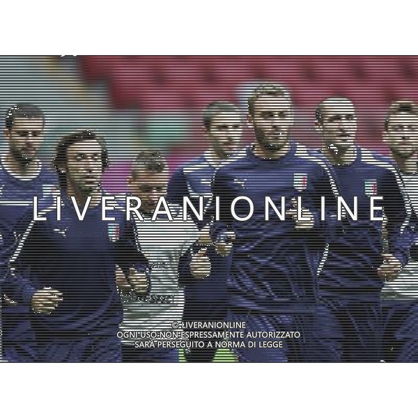 WARSZAWA STADION NARODOWY 27.06.2012 EURO 2012 PILKA NOZNA TRENING WLOCHY NZ ANDREA PIRLO DANIELE DE ROSSI FOT MICHAL NOWAK / NEWSPIX.PL WARSAW NATIONAL STADIUM 27.06.2012 EURO 2012 TRAINING SESSION ITALY ITALIA ANDREA PIRLO DANIELE DE ROSSI MICHAL NOWAK / NEWSPIX.PL --- Newspix.pl /Agenzia Aldo Liverani Sas - ITALY ONLY - Allenamento Italia Campionati Europei UEFA 2012 Polonia/Ucraina Semifinale Varsavia (Polonia) - 27.06.2012 *** Local Caption *** www.newspix.pl mail us: info@newspix.pl call us: 0048 022 23 22 222 --- Polish Picture Agency by Ringier Axel Springer Poland