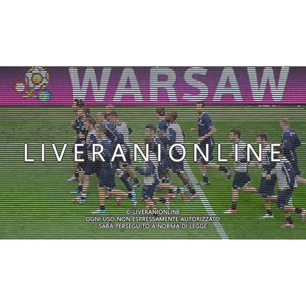 27.06.2012 WARSZAWA (WARSAW POLAND) STADION NARODOWY (NATIONAL STADIUM) PILKA NOZNA (FOOTBALL) UEFA EURO 2012 POLAND UKRAINE MISTRZOSTWA EUROPY W PILCE NOZNEJ POLSKA UKRAINA TRENING REPREZENTACJI WLOCH(TRAINING ITALY) N/Z trening FOTO NORBERT BARCZYK / PRESSFOCUS NEWSPIXPL --- Newspix.pl /Agenzia Aldo Liverani Sas - ITALY ONLY - Allenamento Italia Campionati Europei UEFA 2012 Polonia/Ucraina Semifinale Varsavia (Polonia) - 27.06.2012 *** Local Caption *** www.newspix.pl mail us: info@newspix.pl call us: 0048 022 23 22 222 --- Polish Picture Agency by Ringier Axel Springer Poland