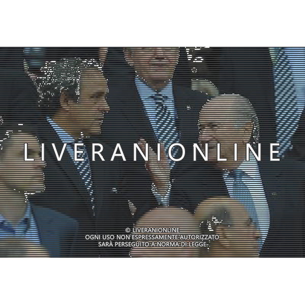 Campionati Europei UEFA 2012 Polonia/Ucraina Semifinale Varsavia (Polonia) - 28.06.2012 Germania-Italia Nella Foto:platini blatter /Ph.Vitez-Ag. Aldo Liverani