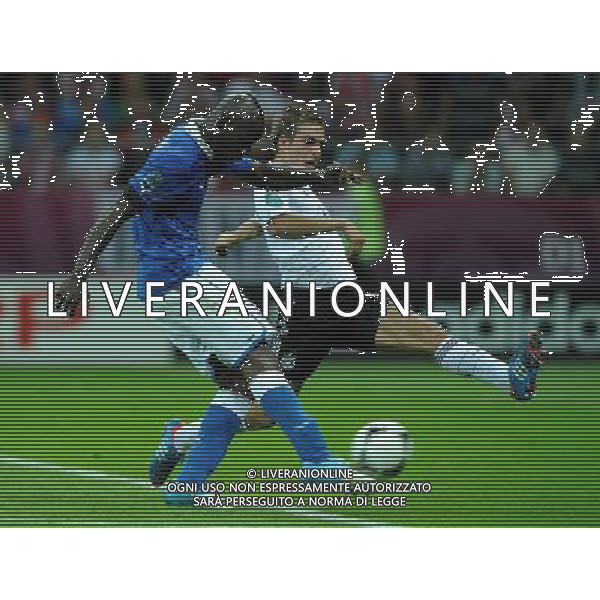 Campionati Europei UEFA 2012 Polonia/Ucraina Semifinale Varsavia (Polonia) - 28.06.2012 Germania-Italia Nella Foto:balotelli gol /Ph.Vitez-Ag. Aldo Liverani