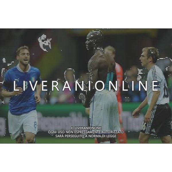 Campionati Europei UEFA 2012 Polonia/Ucraina Semifinale Varsavia (Polonia) - 28.06.2012 Germania-Italia Nella Foto:balotelli esulta /Ph.Vitez-Ag. Aldo Liverani