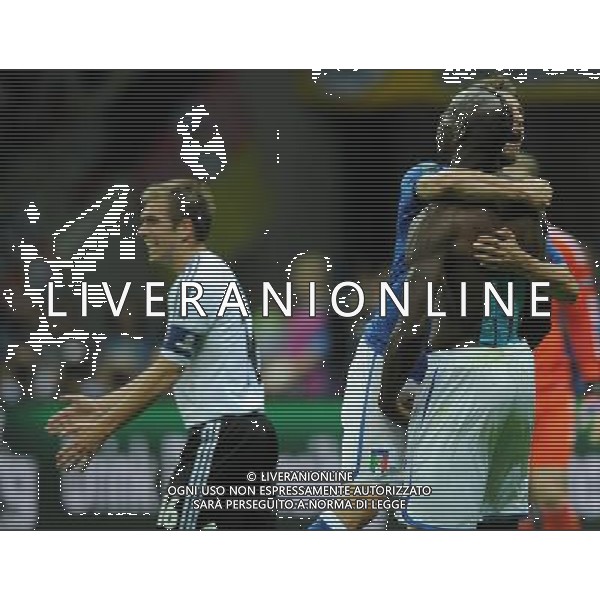 Campionati Europei UEFA 2012 Polonia/Ucraina Semifinale Varsavia (Polonia) - 28.06.2012 Germania-Italia Nella Foto:balotelli esulta /Ph.Vitez-Ag. Aldo Liverani