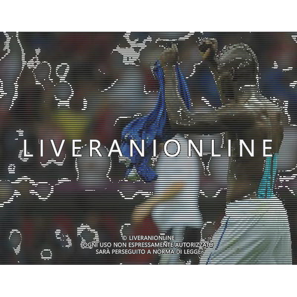 Campionati Europei UEFA 2012 Polonia/Ucraina Semifinale Varsavia (Polonia) - 28.06.2012 Germania-Italia Nella Foto:balotelli esulta /Ph.Vitez-Ag. Aldo Liverani