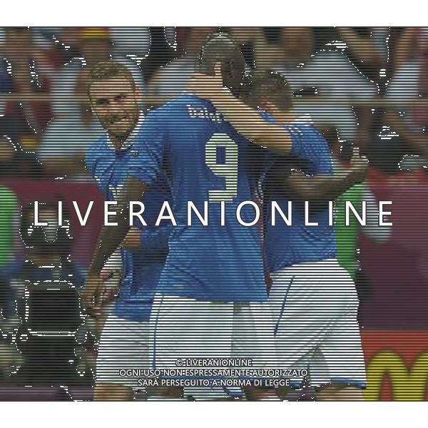 Campionati Europei UEFA 2012 Polonia/Ucraina Semifinale Varsavia (Polonia) - 28.06.2012 Germania-Italia Nella Foto:balotelli esulta /Ph.Vitez-Ag. Aldo Liverani