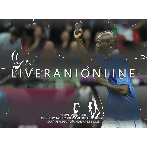 Campionati Europei UEFA 2012 Polonia/Ucraina Semifinale Varsavia (Polonia) - 28.06.2012 Germania-Italia Nella Foto:balotelli esulta /Ph.Vitez-Ag. Aldo Liverani