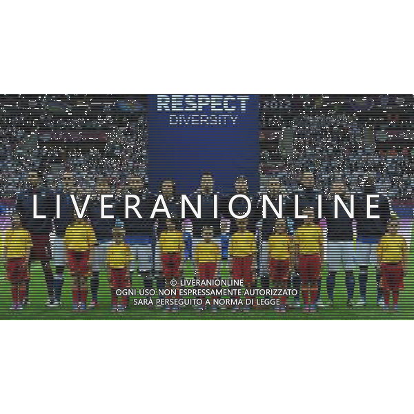 Campionati Europei UEFA 2012 Polonia/Ucraina Semifinale Varsavia (Polonia) - 28.06.2012 Germania-Italia Nella Foto:italia squadra durante l\'inno /Ph.Vitez-Ag. Aldo Liverani