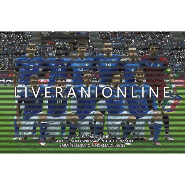 Campionati Europei UEFA 2012 Polonia/Ucraina Semifinale Varsavia (Polonia) - 28.06.2012 Germania-Italia Nella Foto:italia squadra formazione /Ph.Vitez-Ag. Aldo Liverani