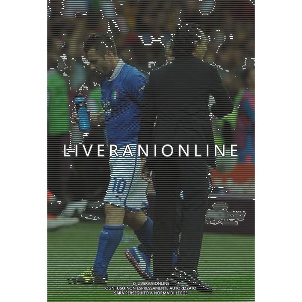 Campionati Europei UEFA 2012 Polonia/Ucraina Semifinale Varsavia (Polonia) - 28.06.2012 Germania-Italia Nella Foto:cassano prandelli /Ph.Vitez-Ag. Aldo Liverani