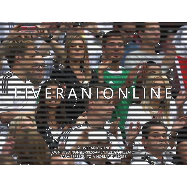 WARSZAWA STADION NARODOWY 28.06.2012 EURO 2012 PILKA NOZNA POLFINAL MISTRZOSTW EUROPY NIEMCY - WLOCHY NZ DZIEWCZYNY ZONY PILKARZY NIEMIECKICH WAGS WAG LENA GERCKE FOT MICHAL NOWAK / NEWSPIX.PL WARSAW NATIONAL STADIUM 28.06.2012 FOOTBALL SOCCER EURO 2012 SEMI FINAL OF EUROPEAN CHAMPIONSHIP GERMANY - ITALY WIFES AND GIRLFRIENDS OF GERMAN PLAYERS MICHAL NOWAK / NEWSPIX.PL --- Newspix.pl EUROPEI 2012 GERMANIA ITALIA AG ALDO LIVERANI SAS - ITALY ONLY - *** Local Caption *** www.newspix.pl mail us: info@newspix.pl call us: 0048 022 23 22 222 --- Polish Picture Agency by Ringier Axel Springer Poland