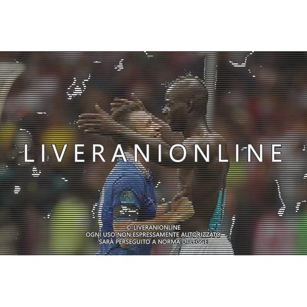 28.06.2012 - Gdansk , Poland . UEFA EURO 2012 . Mecz 1/2 Finalu Niemcy - Wlochy / match Germany - Italy / fussballspiell Deutschland - Italien . n/z. gol bramka goal tor 0:2 Mario Balotelli radosc . Fot. Tomasz Wantula / EDYTOR.net --- Newspix.pl EUROPEI 2012 GERMANIA ITALIA AG ALDO LIVERANI SAS - ITALY ONLY - *** Local Caption *** www.newspix.pl mail us: info@newspix.pl call us: 0048 022 23 22 222 --- Polish Picture Agency by Ringier Axel Springer Poland