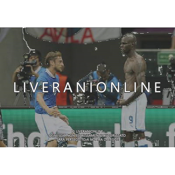 WARSZAWA 28/06/2012 STADION NARODOWY 2012 PILKA NOZNA EURO 2012 POLFINAL MECZ NIEMCY WLOCHY WARSAW NATIONAL STADIUM FOOTBALL EURO 2012 SEMI FINAL MATCH GERMANY ITALY N/Z (L) CLAUDIO MARCHISIO MARIO BALOTELLI GOL BRAMKA RADOSC FOTO KAMIL KRASZEWSKI APPA --- Newspix.pl EUROPEI 2012 GERMANIA ITALIA AG ALDO LIVERANI SAS - ITALY ONLY - *** Local Caption *** www.newspix.pl mail us: info@newspix.pl call us: 0048 022 23 22 222 --- Polish Picture Agency by Ringier Axel Springer Poland