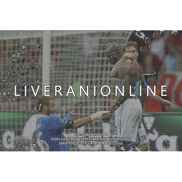 28.06.2012 WARSZAWA - STADION NARODOWY ( WARSAW POLAND NATIONAL STADIUM) PILKA NOZNA (FOOTBALL ) MISTRZOSTWA EUROPY W PILCE NOZNEJ UEFA EURO 2012 ( EUROPEAN CHAMPIONSHIPS UEFA EURO 2012 ) POLFINAL (SEMIFINAL) MECZ NIEMCY - WLOCHY ( GAME GERMANY - ITALY) NZ STRZAL RADOSC BRAMKA GOL MARIO BALOTELLI FOTO KATARZYNA PLEWCZYNSKA/CYFRASPORT --- Newspix.pl EUROPEI 2012 GERMANIA ITALIA AG ALDO LIVERANI SAS - ITALY ONLY - *** Local Caption *** www.newspix.pl mail us: info@newspix.pl call us: 0048 022 23 22 222 --- Polish Picture Agency by Ringier Axel Springer Poland