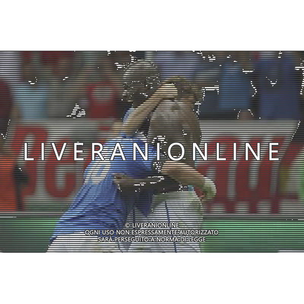 28.06.2012 WARSZAWA - STADION NARODOWY ( WARSAW POLAND NATIONAL STADIUM) PILKA NOZNA (FOOTBALL ) MISTRZOSTWA EUROPY W PILCE NOZNEJ UEFA EURO 2012 ( EUROPEAN CHAMPIONSHIPS UEFA EURO 2012 ) POLFINAL (SEMIFINAL) MECZ NIEMCY - WLOCHY ( GAME GERMANY - ITALY) NZ STRZAL RADOSC BRAMKA GOL MARIO BALOTELLI FOTO KATARZYNA PLEWCZYNSKA/CYFRASPORT --- Newspix.pl EUROPEI 2012 GERMANIA ITALIA AG ALDO LIVERANI SAS - ITALY ONLY - *** Local Caption *** www.newspix.pl mail us: info@newspix.pl call us: 0048 022 23 22 222 --- Polish Picture Agency by Ringier Axel Springer Poland