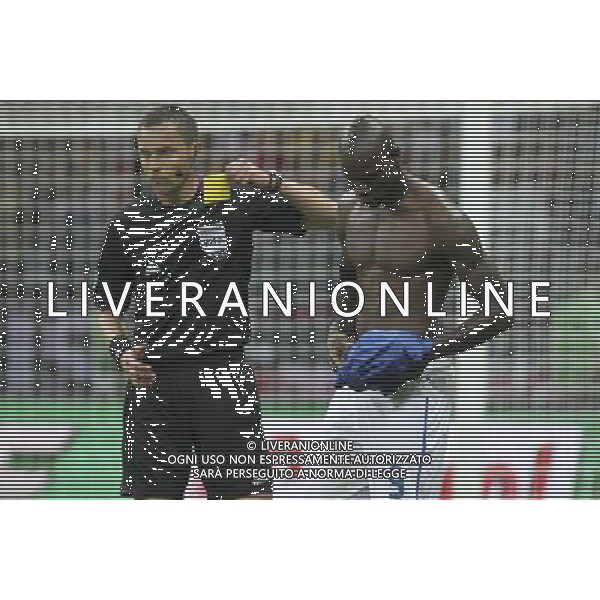 28.06.2012 WARSZAWA - STADION NARODOWY ( WARSAW POLAND NATIONAL STADIUM) PILKA NOZNA (FOOTBALL ) MISTRZOSTWA EUROPY W PILCE NOZNEJ UEFA EURO 2012 ( EUROPEAN CHAMPIONSHIPS UEFA EURO 2012 ) POLFINAL (SEMIFINAL) MECZ NIEMCY - WLOCHY ( GAME GERMANY - ITALY) NZ STRZAL RADOSC BRAMKA GOL MARIO BALOTELLI ( P) SEDZIA (REFEREE) STEPHANE LANNOY (L) ZOLTA KARTKA ( YELLOW CARD) FOTO KATARZYNA PLEWCZYNSKA/CYFRASPORT --- Newspix.pl EUROPEI 2012 GERMANIA ITALIA AG ALDO LIVERANI SAS - ITALY ONLY - *** Local Caption *** www.newspix.pl mail us: info@newspix.pl call us: 0048 022 23 22 222 --- Polish Picture Agency by Ringier Axel Springer Poland