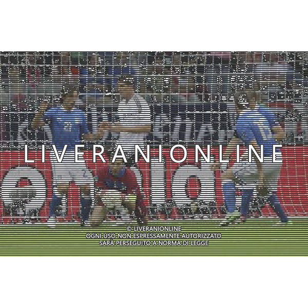 28.06.2012 WARSZAWA - STADION NARODOWY ( WARSAW POLAND NATIONAL STADIUM) PILKA NOZNA (FOOTBALL ) MISTRZOSTWA EUROPY W PILCE NOZNEJ UEFA EURO 2012 ( EUROPEAN CHAMPIONSHIPS UEFA EURO 2012 ) POLFINAL (SEMIFINAL) MECZ NIEMCY - WLOCHY ( GAME GERMANY - ITALY) NZ ANDREA PIRLO ( L)N GIANLUIGI BUFFON ( C) FOTO KATARZYNA PLEWCZYNSKA/CYFRASPORT --- Newspix.pl EUROPEI 2012 GERMANIA ITALIA AG ALDO LIVERANI SAS - ITALY ONLY - *** Local Caption *** www.newspix.pl mail us: info@newspix.pl call us: 0048 022 23 22 222 --- Polish Picture Agency by Ringier Axel Springer Poland