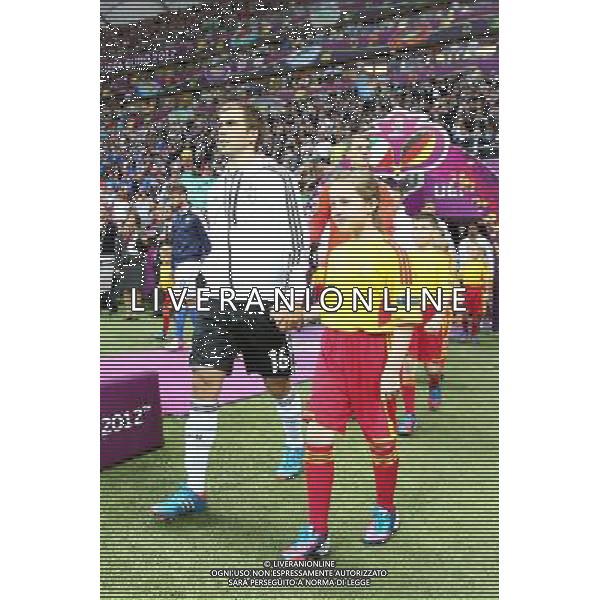 28.06.2012 WARSZAWA - STADION NARODOWY ( WARSZAWA POLAND NATIONAL STADIUM) PILKA NOZNA (FOOTBALL ) MISTRZOSTWA EUROPY W PILCE NOZNEJ UEFA EURO 2012 ( EUROPEAN CHAMPIONSHIPS UEFA EURO 2012 ) POLFINAL ( SEMI-FINALS ) MECZ NIEMCY - WLOCHY ( GAME GERMANY - ITALY ) NZ PHILLIP LAHM FOTO LUKASZ GROCHALA/CYFRASPORT --- Newspix.pl EUROPEI 2012 GERMANIA ITALIA AG ALDO LIVERANI SAS - ITALY ONLY - *** Local Caption *** www.newspix.pl mail us: info@newspix.pl call us: 0048 022 23 22 222 --- Polish Picture Agency by Ringier Axel Springer Poland