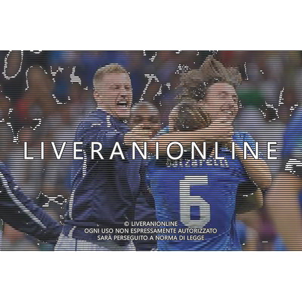 28.06.2012 WARSZAWA (WARSAW) STADION NARODOWY (THE NATIONAL STADIUM) PILKA NOZNA (SOCCER) MISTRZOSTWA EURO 2012 POLSKA UKRAINA (UEFA EURO 2012 POLAND UKRAINE) POLFINAL (SEMIFINAL) MECZ NIEMCY - WLOCHY (GERMANY - ITALY DEUTSCHLAND - ITALY) N/Z RICCARDO MONTOLIVO FEDERICO BALZARETTI RADOSC ZWYCIESTWO FOT RAFAL OLEKSIEWICZ / PRESSFOCUS NEWSPIXPL --- Newspix.pl EUROPEI 2012 GERMANIA ITALIA AG ALDO LIVERANI SAS - ITALY ONLY - *** Local Caption *** www.newspix.pl mail us: info@newspix.pl call us: 0048 022 23 22 222 --- Polish Picture Agency by Ringier Axel Springer Poland