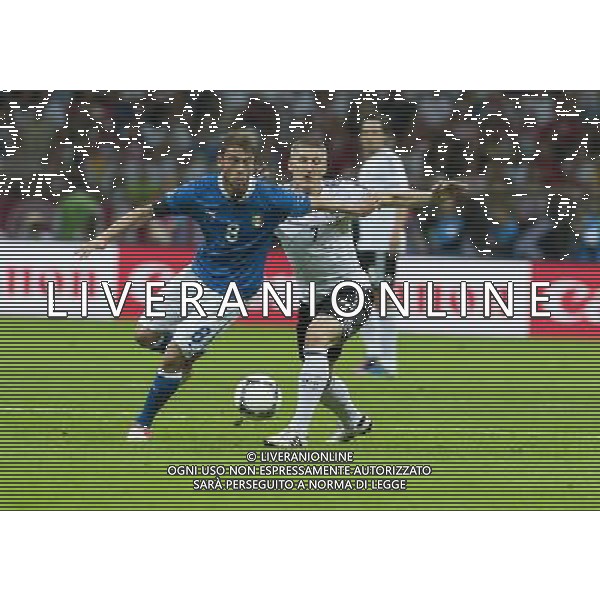 WARSZAWA 28- 06- 2012 STADION NARODOWY PRZY AL KSIECIA J PONIATOWSKIEGO 1 ARENA EURO 2012 MECZ NR 30 POLFINAL EURO 2012 NIEMCY v WLOCHY NZ CLAUDIO - BASTIAN SCHWEINSTEIGER FOT KRYSTYNA PACZKOWSKA/NEWSPIX.PL NATIONAL STADIUM WARSAW AT AL KSIECIA J PONIATOWSKIEGO 1 MATCH 30 OF EURO 2012 SEMI FINAL GERMANY v ITALY --- Newspix.pl EUROPEI 2012 GERMANIA ITALIA AG ALDO LIVERANI SAS - ITALY ONLY - *** Local Caption *** www.newspix.pl mail us: info@newspix.pl call us: 0048 022 23 22 222 --- Polish Picture Agency by Ringier Axel Springer Poland
