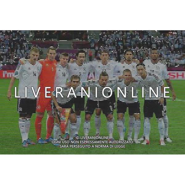 Campionati Europei UEFA 2012 Polonia/Ucraina Semifinale Varsavia (Polonia) - 28.06.2012 Germania-Italia Nella Foto:Germania Squadra Formazione /Ph.Vitez-Ag. Aldo Liverani