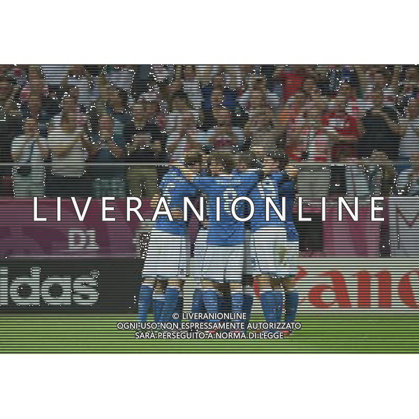 (120629) -- WARSAW, June 29, 2012 () -- Players of Italy celebrate after scoring during the semifinal match between Germany and Italy at the Euro 2012 football championships in Warsaw, Poland, June 28, 2012. (/Ma Ning) (jyc) PHOTOSHOT/AG ALDO LIVERANI SAS - ITALY ONLY -