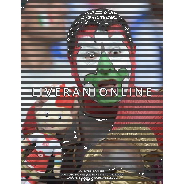 (120629) -- WARSAW, June 29, 2012 () -- A fan of Italy poses before the semifinal match between Germany and Italy at the Euro 2012 football championships in Warsaw, Poland, June 28, 2012. (/Liu Lihang) (jyc) PHOTOSHOT/AG ALDO LIVERANI SAS - ITALY ONLY -