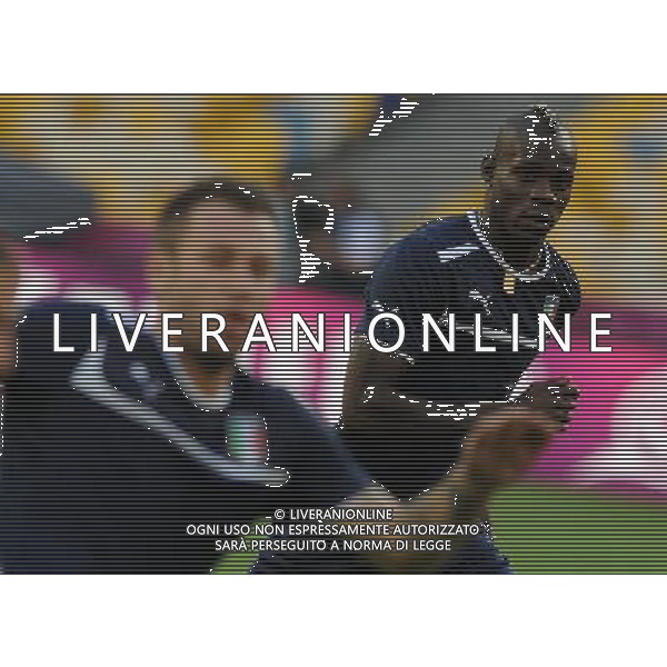 Campionati Europei UEFA 2012 Polonia/Ucraina Finale Kiev (Ucraina) - 30.06.2012 Allenamento Italia Nella Foto:balotelli cassano /Ph.Vitez-Ag. Aldo Liverani