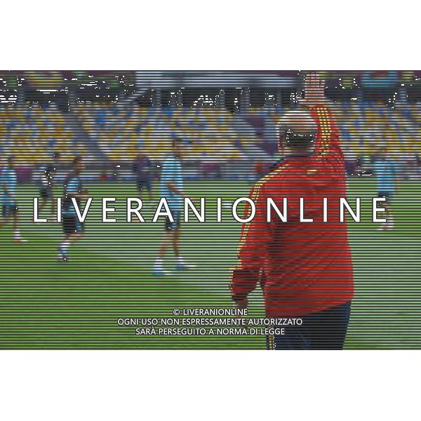 30.06.2012, KIJOW, PILKA NOZNA, FOOTBALL, MISTRZOSTWA EUROPY W PILCE NOZNEJ, EURO 2012, FOOTBALL EUROPEAN CHAMPIONSHIP, TRENING REPREZENTACJI HISZPANII, TRENER VICENTE DEL BOSQUE (ESP), FOT. TOMASZ JASTRZEBOWSKI / FOTO OLIMPIK/NEWSPIX.PL --- Newspix.pl SPAIN NATIONAL TEAM TRAINIG IN KIEV AG ALDO LIVERANI S A S ONLY ITALY *** Local Caption *** www.newspix.pl mail us: info@newspix.pl call us: 0048 022 23 22 222 --- Polish Picture Agency by Ringier Axel Springer Poland