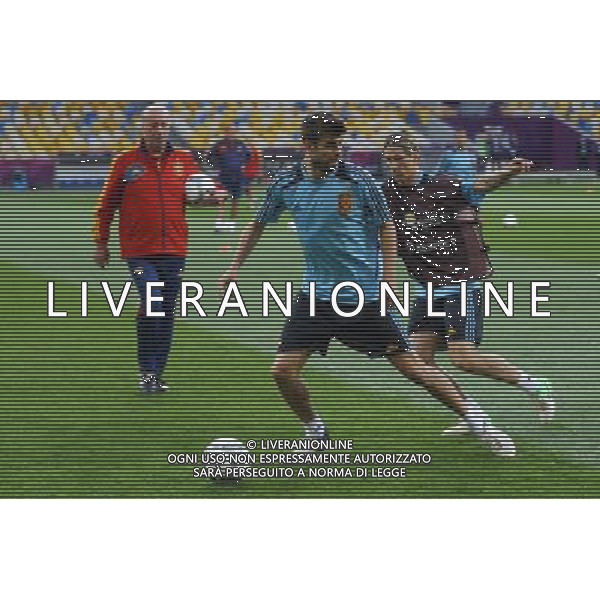 30.06.2012, KIJOW, PILKA NOZNA, FOOTBALL, MISTRZOSTWA EUROPY W PILCE NOZNEJ, EURO 2012, FOOTBALL EUROPEAN CHAMPIONSHIP, TRENING REPREZENTACJI HISZPANII, FOT. TOMASZ JASTRZEBOWSKI / FOTO OLIMPIK/NEWSPIX.PL --- Newspix.pl SPAIN NATIONAL TEAM TRAINIG IN KIEV AG ALDO LIVERANI S A S ONLY ITALY *** Local Caption *** www.newspix.pl mail us: info@newspix.pl call us: 0048 022 23 22 222 --- Polish Picture Agency by Ringier Axel Springer Poland