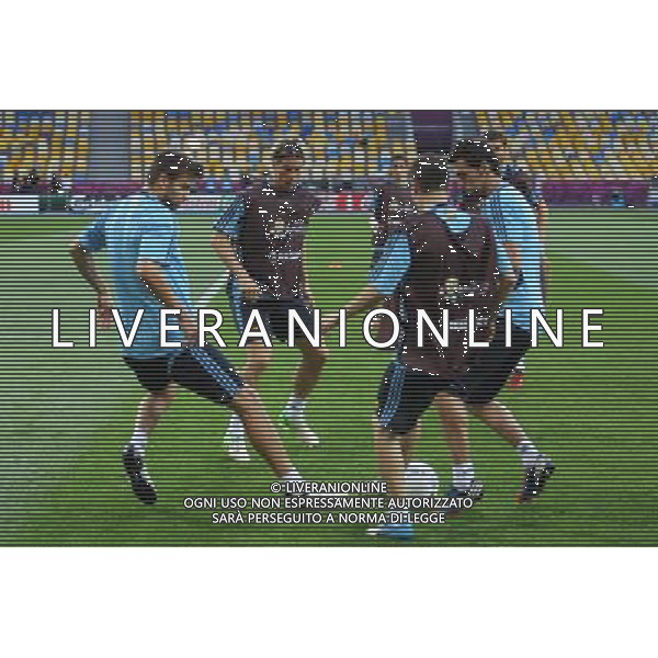 30.06.2012, KIJOW, PILKA NOZNA, FOOTBALL, MISTRZOSTWA EUROPY W PILCE NOZNEJ, EURO 2012, FOOTBALL EUROPEAN CHAMPIONSHIP, TRENING REPREZENTACJI HISZPANII, FOT. TOMASZ JASTRZEBOWSKI / FOTO OLIMPIK/NEWSPIX.PL --- Newspix.pl SPAIN NATIONAL TEAM TRAINIG IN KIEV AG ALDO LIVERANI S A S ONLY ITALY *** Local Caption *** www.newspix.pl mail us: info@newspix.pl call us: 0048 022 23 22 222 --- Polish Picture Agency by Ringier Axel Springer Poland