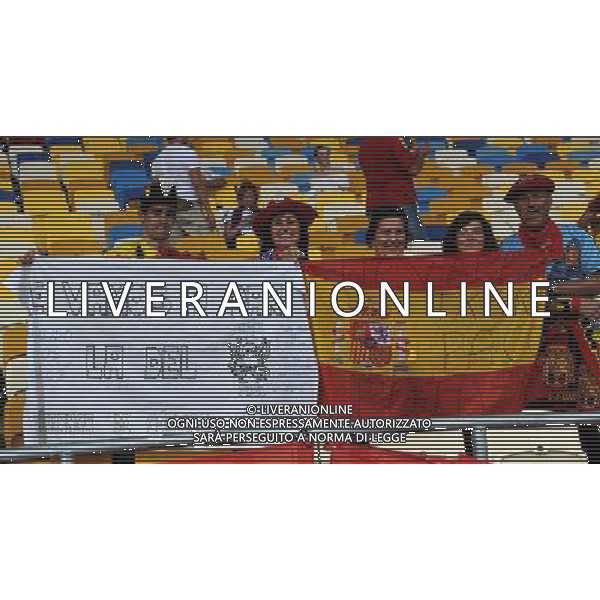 Campionati Europei UEFA 2012 Polonia/Ucraina Finale Kiev (Ucraina) - 01.07.2012 Spagna-Italia Nella Foto:tifosi spagna /Ph.Vitez-Ag. Aldo Liverani