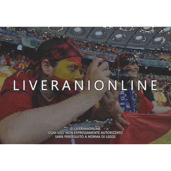 Campionati Europei UEFA 2012 Polonia/Ucraina Finale Kiev (Ucraina) - 01.07.2012 Spagna-Italia Nella Foto:tifosi spagna /Ph.Vitez-Ag. Aldo Liverani