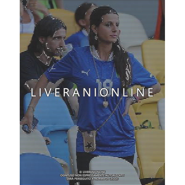 Campionati Europei UEFA 2012 Polonia/Ucraina Finale Kiev (Ucraina) - 01.07.2012 Spagna-Italia Nella Foto:compagna montolivo /Ph.Vitez-Ag. Aldo Liverani