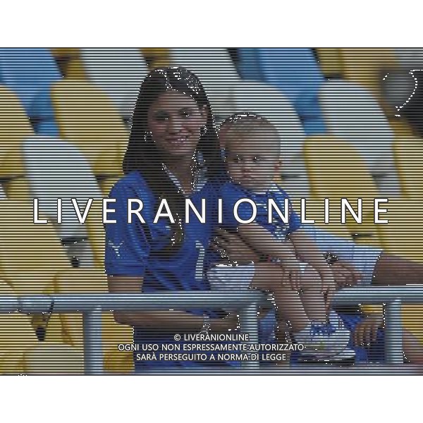 Campionati Europei UEFA 2012 Polonia/Ucraina Finale Kiev (Ucraina) - 01.07.2012 Spagna-Italia Nella Foto:moglie cassano /Ph.Vitez-Ag. Aldo Liverani