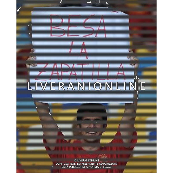 Campionati Europei UEFA 2012 Polonia/Ucraina Finale Kiev (Ucraina) - 01.07.2012 Spagna-Italia Nella Foto:tifosi spagna /Ph.Vitez-Ag. Aldo Liverani