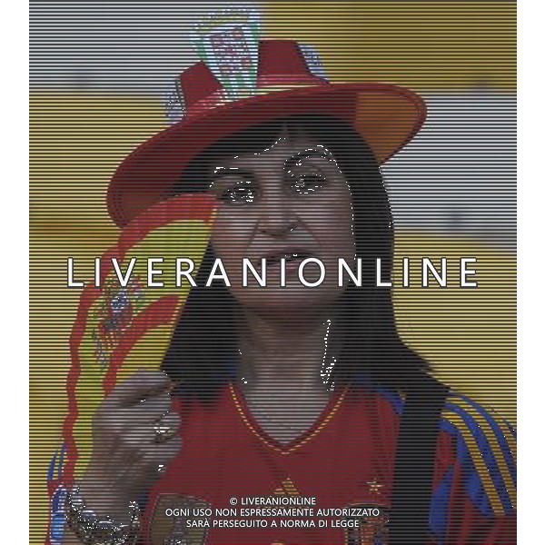 Campionati Europei UEFA 2012 Polonia/Ucraina Finale Kiev (Ucraina) - 01.07.2012 Spagna-Italia Nella Foto:tifosi spagna /Ph.Vitez-Ag. Aldo Liverani