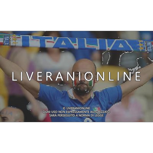 Campionati Europei UEFA 2012 Polonia/Ucraina Finale Kiev (Ucraina) - 01.07.2012 Spagna-Italia Nella Foto:tifosi italia /Ph.Vitez-Ag. Aldo Liverani