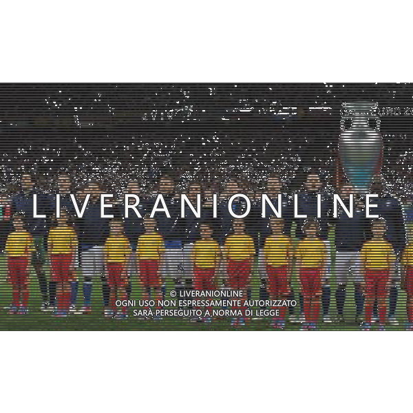 Campionati Europei UEFA 2012 Polonia/Ucraina Finale Kiev (Ucraina) - 01.07.2012 Spagna-Italia Nella Foto:italia inno /Ph.Vitez-Ag. Aldo Liverani