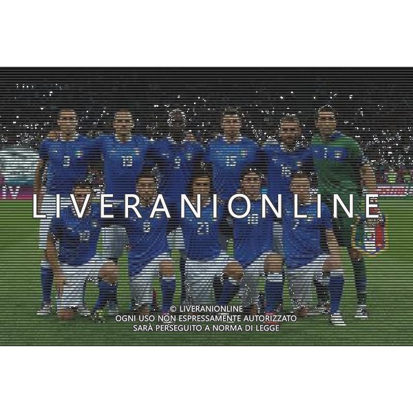 Campionati Europei UEFA 2012 Polonia/Ucraina Finale Kiev (Ucraina) - 01.07.2012 Spagna-Italia Nella Foto:italia squadra formazione /Ph.Vitez-Ag. Aldo Liverani