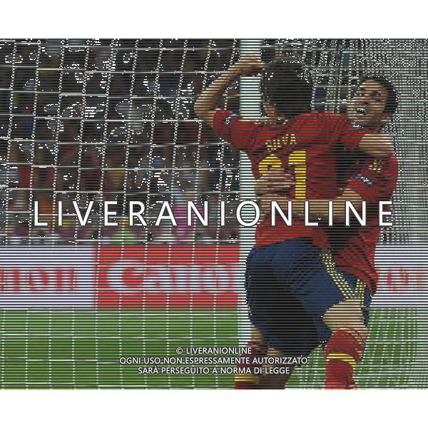 Campionati Europei UEFA 2012 Polonia/Ucraina Finale Kiev (Ucraina) - 01.07.2012 Spagna-Italia Nella Foto:silva esulta /Ph.Vitez-Ag. Aldo Liverani