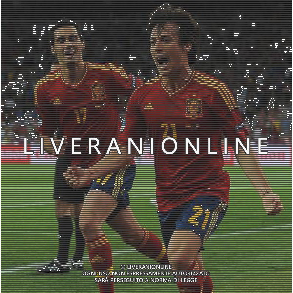 Campionati Europei UEFA 2012 Polonia/Ucraina Finale Kiev (Ucraina) - 01.07.2012 Spagna-Italia Nella Foto:silva esulta /Ph.Vitez-Ag. Aldo Liverani